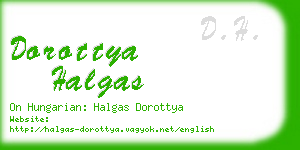 dorottya halgas business card